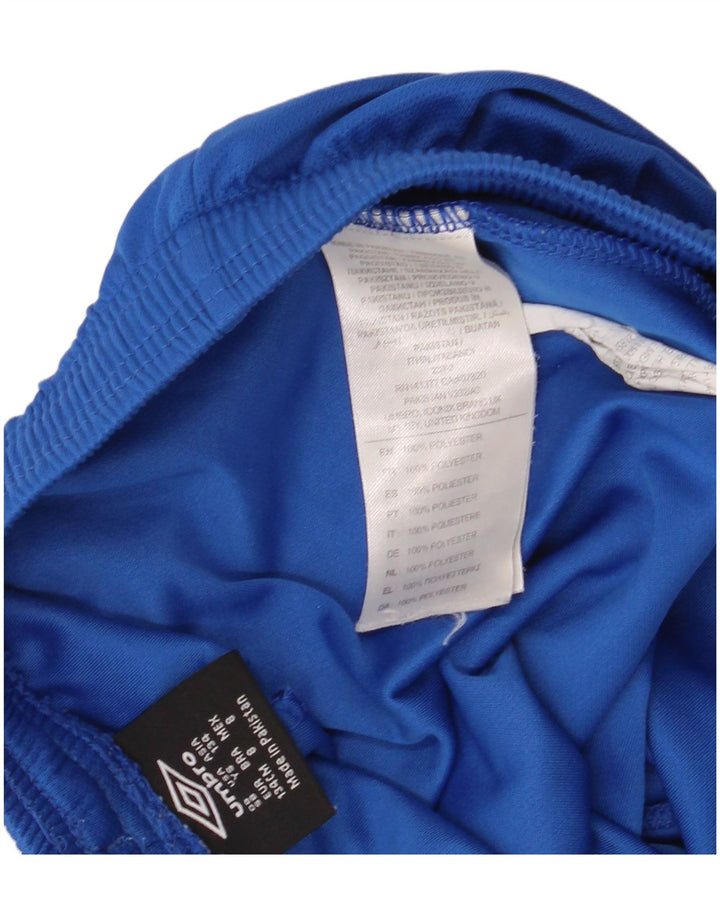Shorts esportivos UMBRO meninos 8-9 anos pequeno azul poliéster