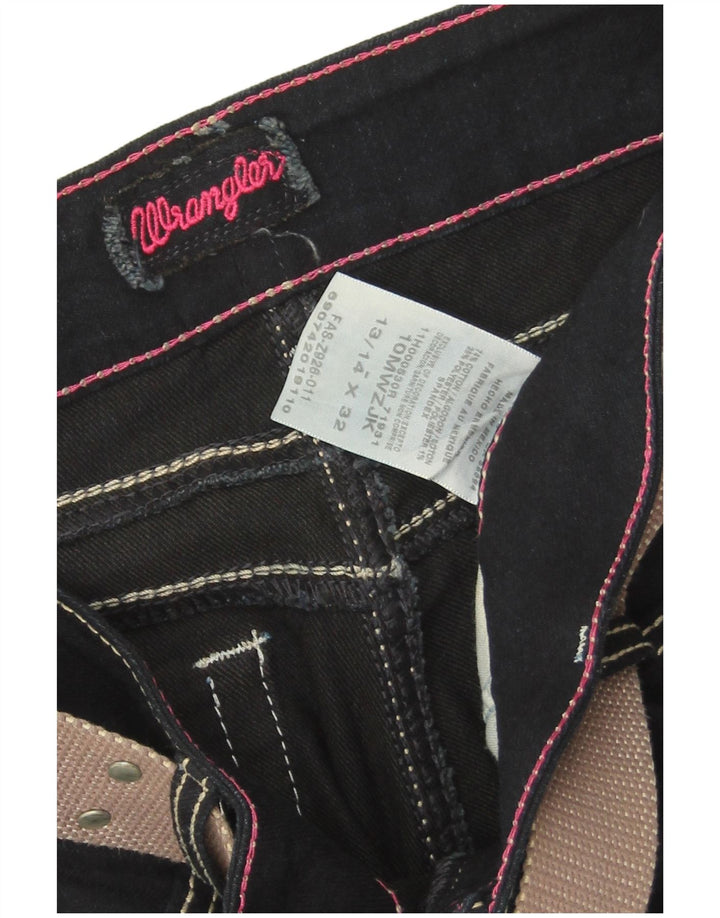 Wrangler feminino bootcut jeans W32 L31 azul marinho algodão