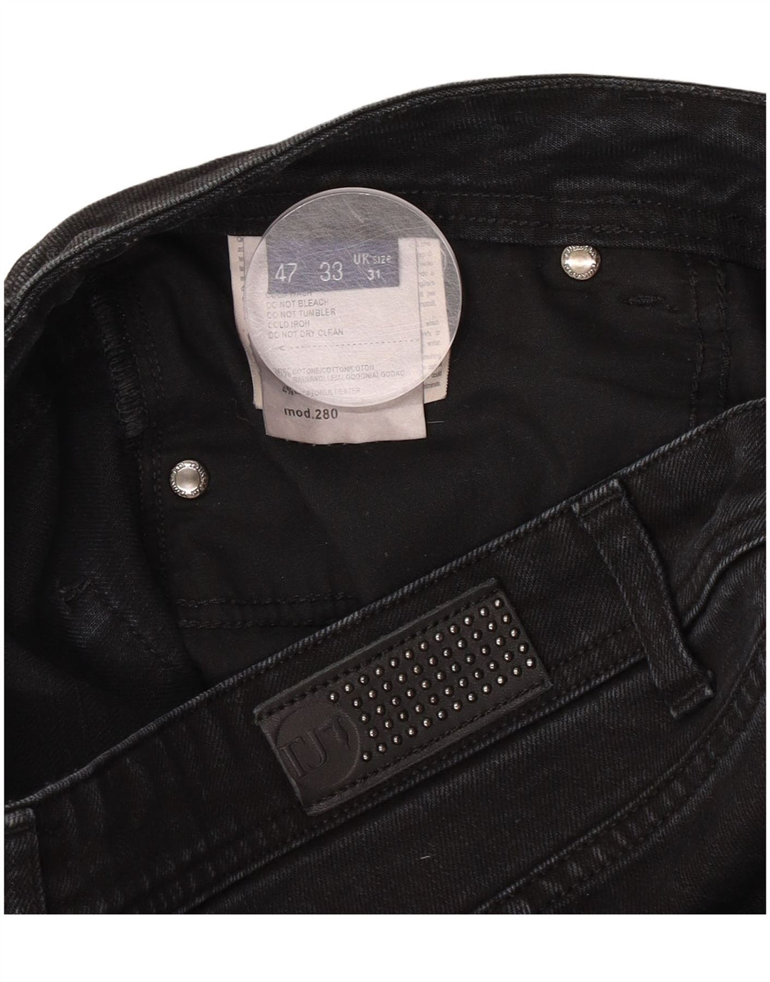 Trussardi Jeans Slim Feminino W31 L33 Algodão Preto
