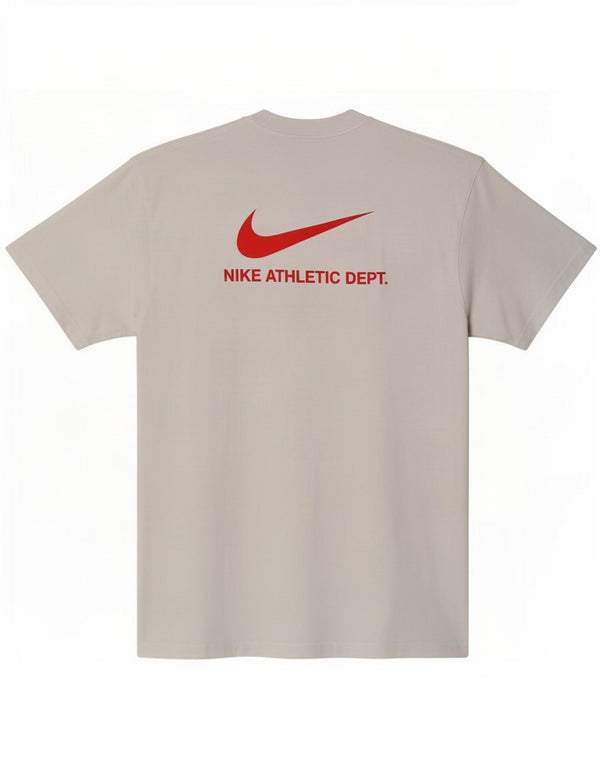 Camiseta Nike masculina gráfica Top médio algodão branco