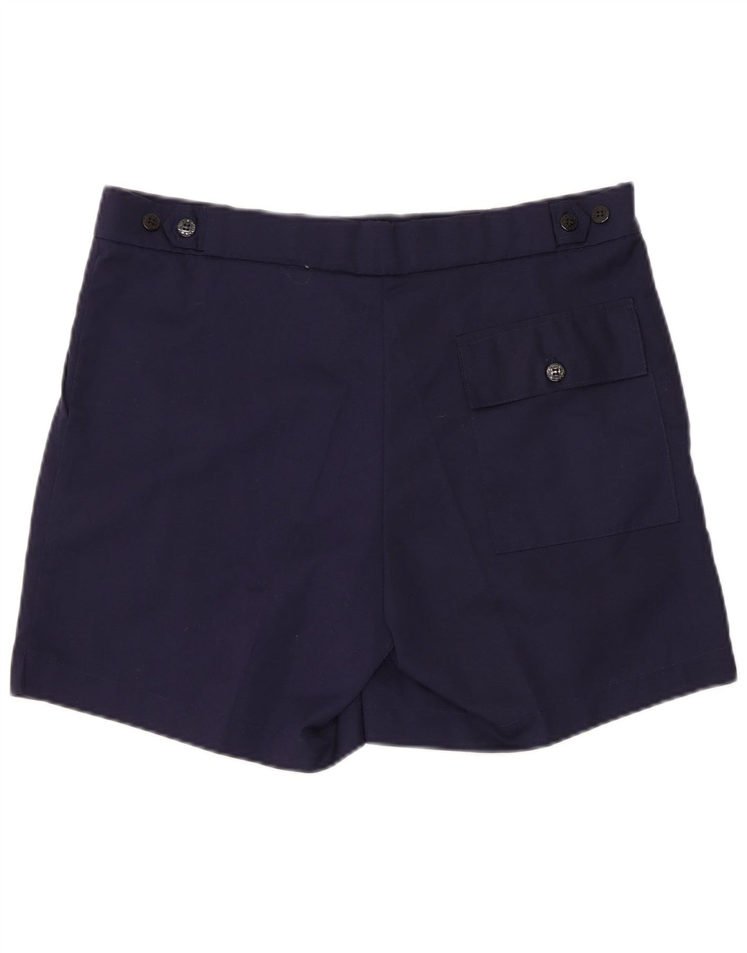 Shorts Chino Masculino Vintage Grande W36 Poliéster Azul Marinho