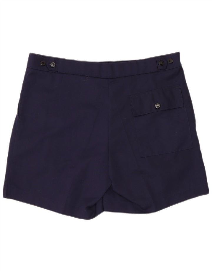 Shorts Chino Masculino Vintage Grande W36 Poliéster Azul Marinho