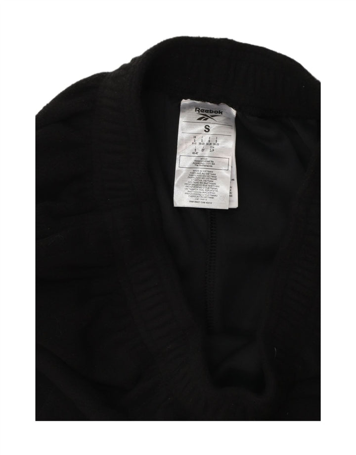 Calça de treino feminina REEBOK Joggers UK 8/10 poliéster preto pequeno