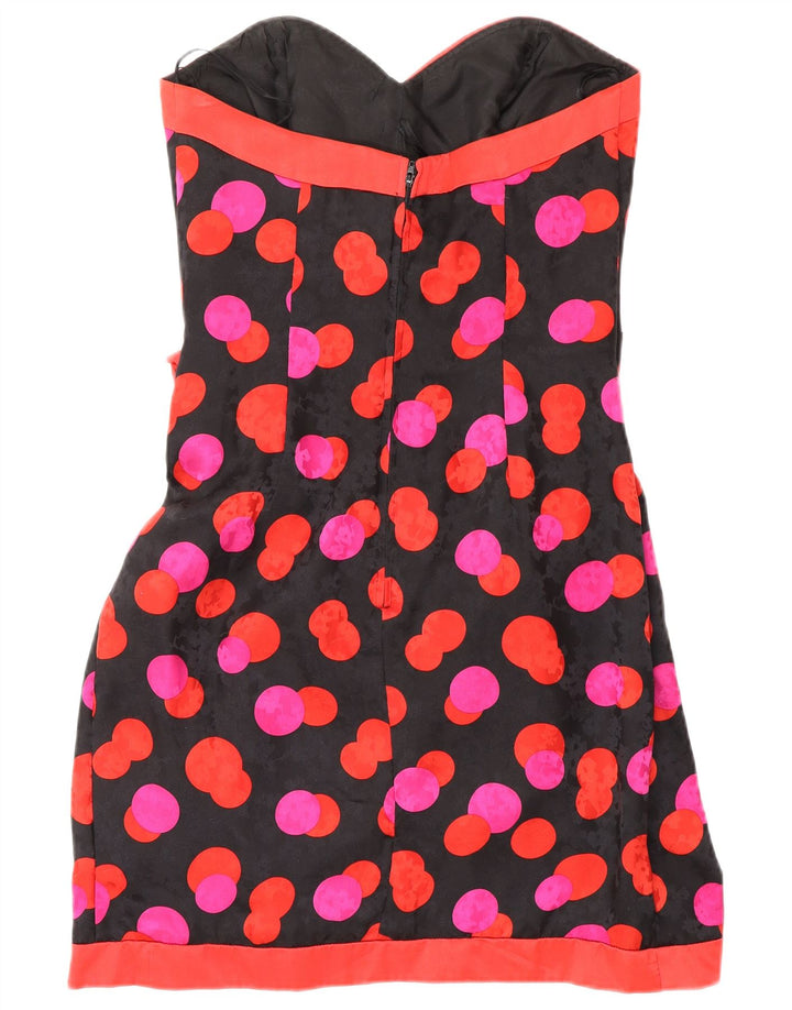 Vestido feminino sem alças MUREK Reino Unido 10 pequenas bolinhas multicoloridas
