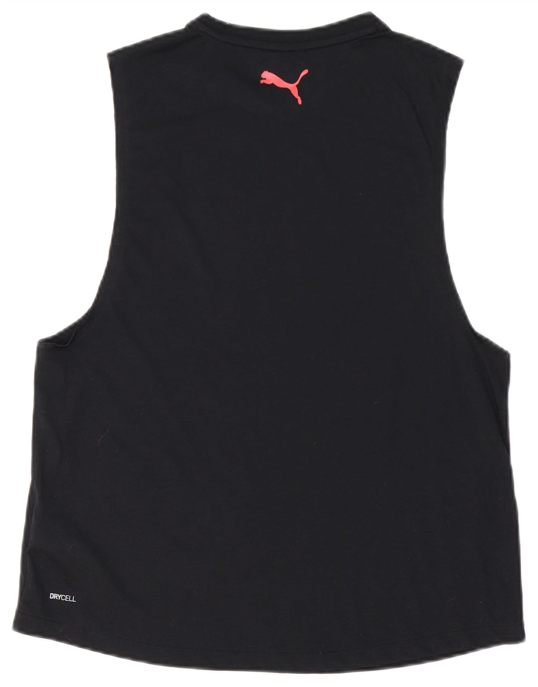 Puma Mens Colete Top Médio Algodão Preto