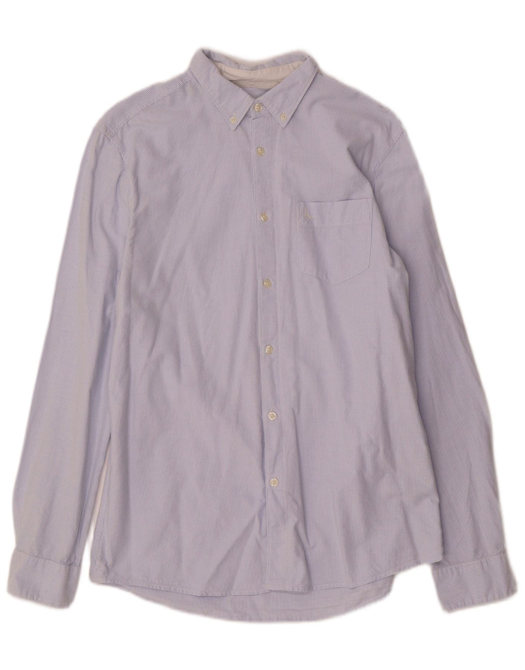 Camisa masculina Jack Wills Classic Fit algodão listrado azul médio
