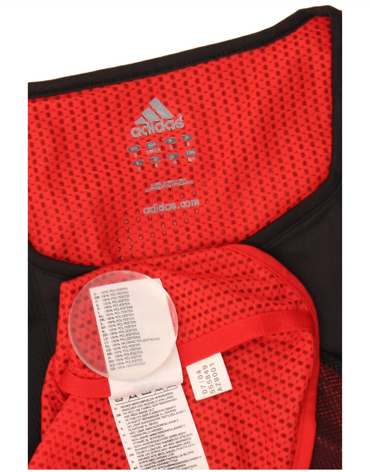 Adidas Mens Climacool Graphic Vest Top Pequeno Preto Colorblock Poliéster