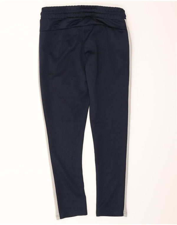 Calça de treino masculina Jack & Jones grande poliéster colorblock azul marinho
