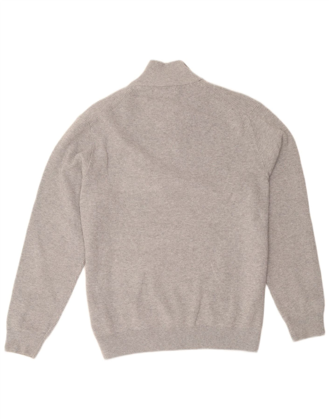 Suéter masculino Marks & Spencer com zíper e gola XL algodão cinza