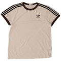 ADIDAS Womens Oversized T-Shirt Top UK 10 Pequeno Algodão Branco