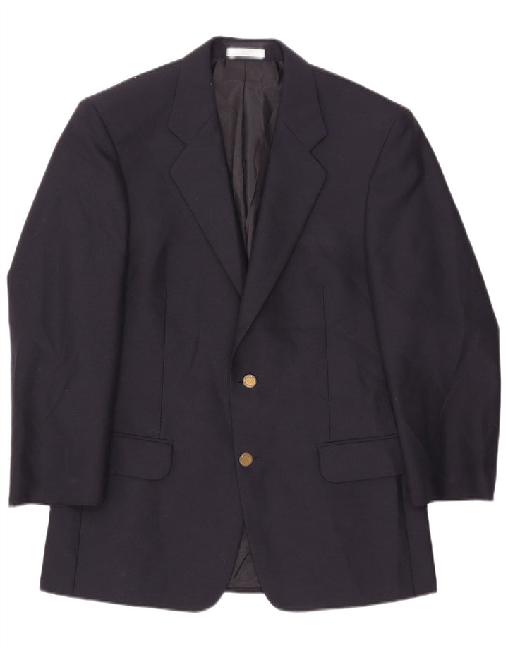 Jaqueta blazer masculina de 2 botões Marks & Spencer Reino Unido 38 azul marinho médio