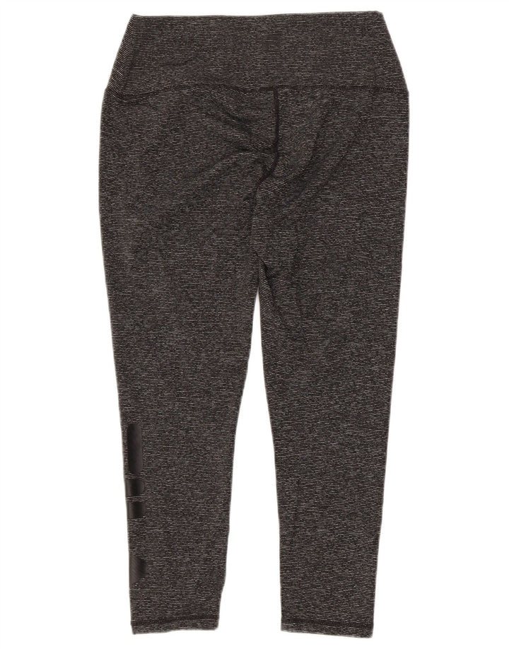 Leggings capri femininas FILA UK 10 poliéster listrado cinza pequeno