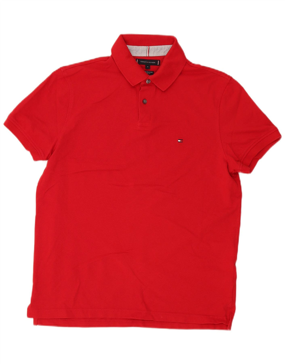 Camisa polo masculina Tommy Hilfiger Regular Fit médio algodão vermelho