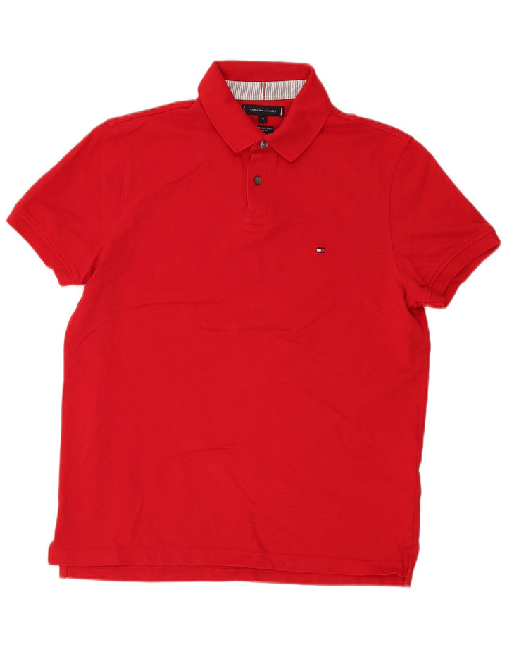 Camisa polo masculina Tommy Hilfiger Regular Fit médio algodão vermelho