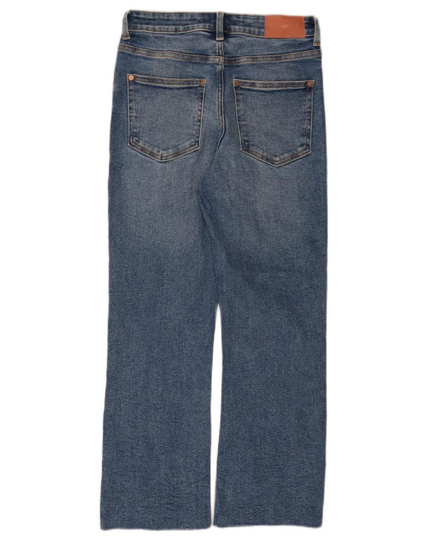 Calça jeans reta feminina Zara EU 36 XS W26 L26 azul algodão