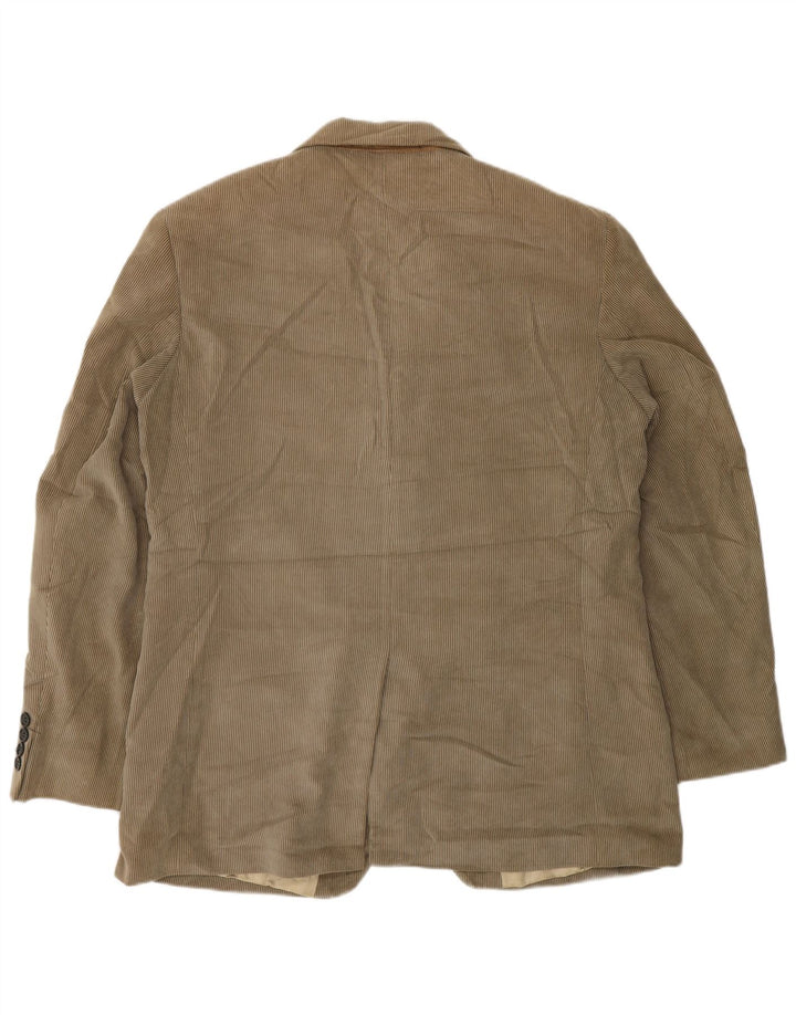 Jaqueta blazer feminina de 3 botões Marks & Spencer Reino Unido 42 XL bege clássico