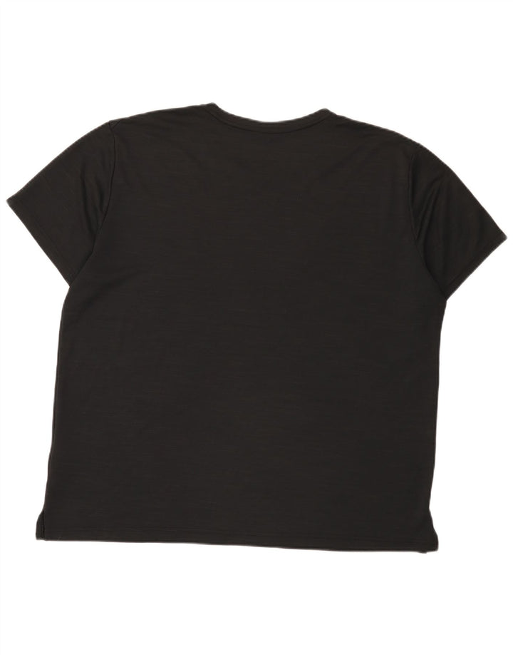 Camiseta masculina Nike Dri Fit Top XL preta manchada de poliéster