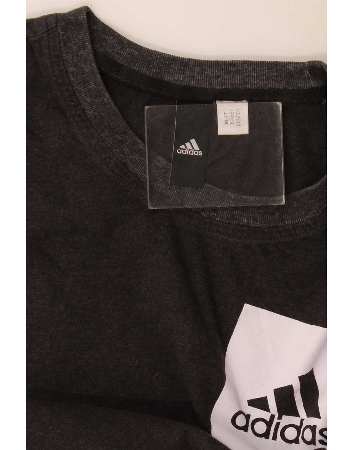 Adidas Mens Camiseta Top Médio Preto