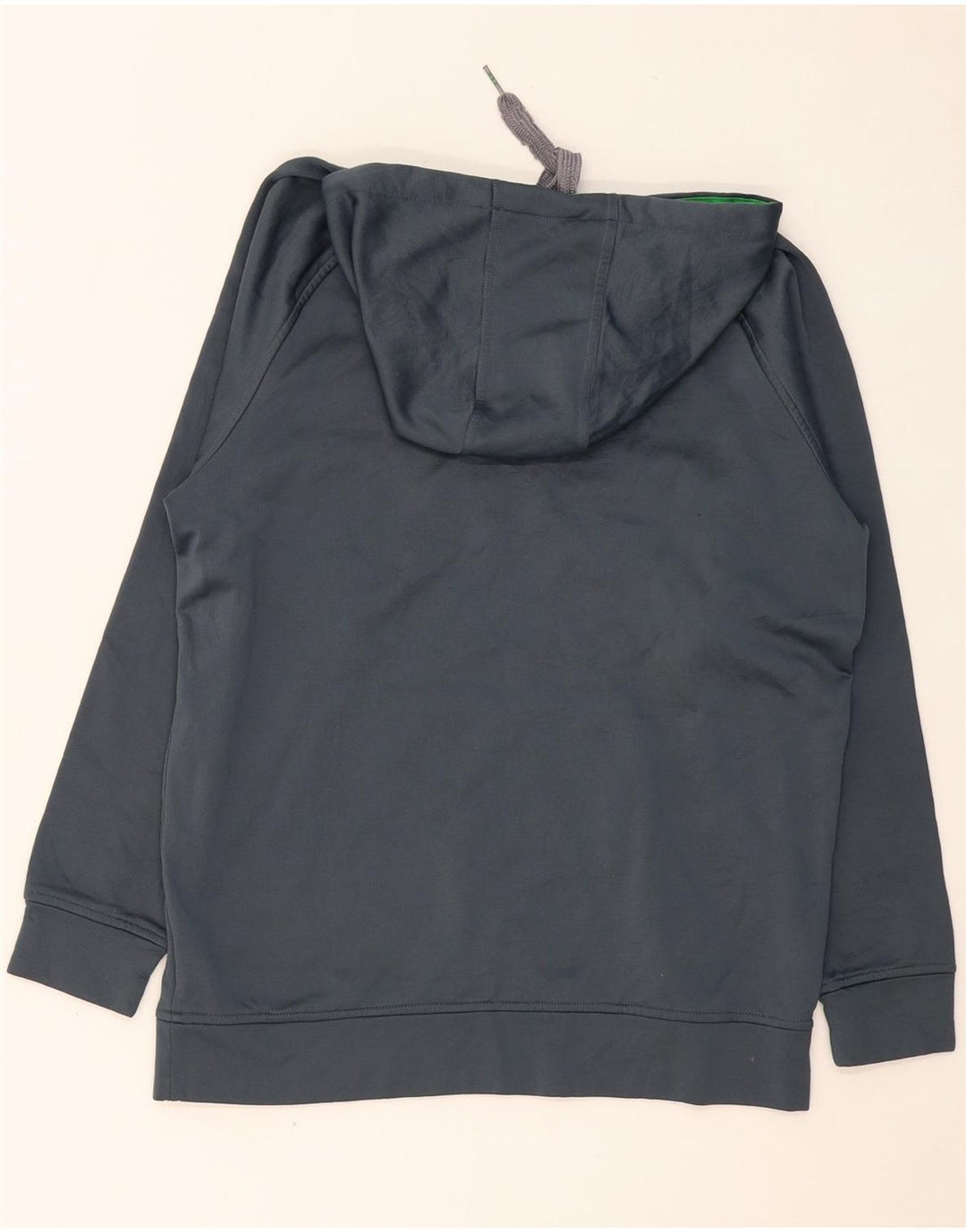 ADIDAS Mens Graphic Hoodie Jumper Grande Poliéster Azul Marinho
