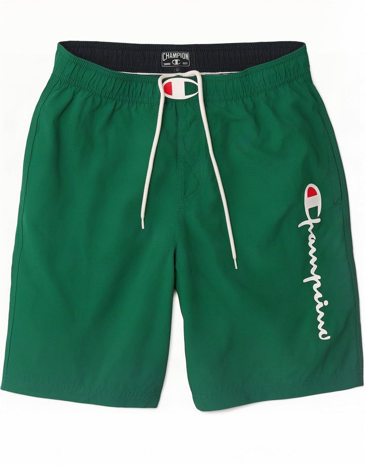 Shorts de natação masculino Champion Graphic pequeno verde poliamida