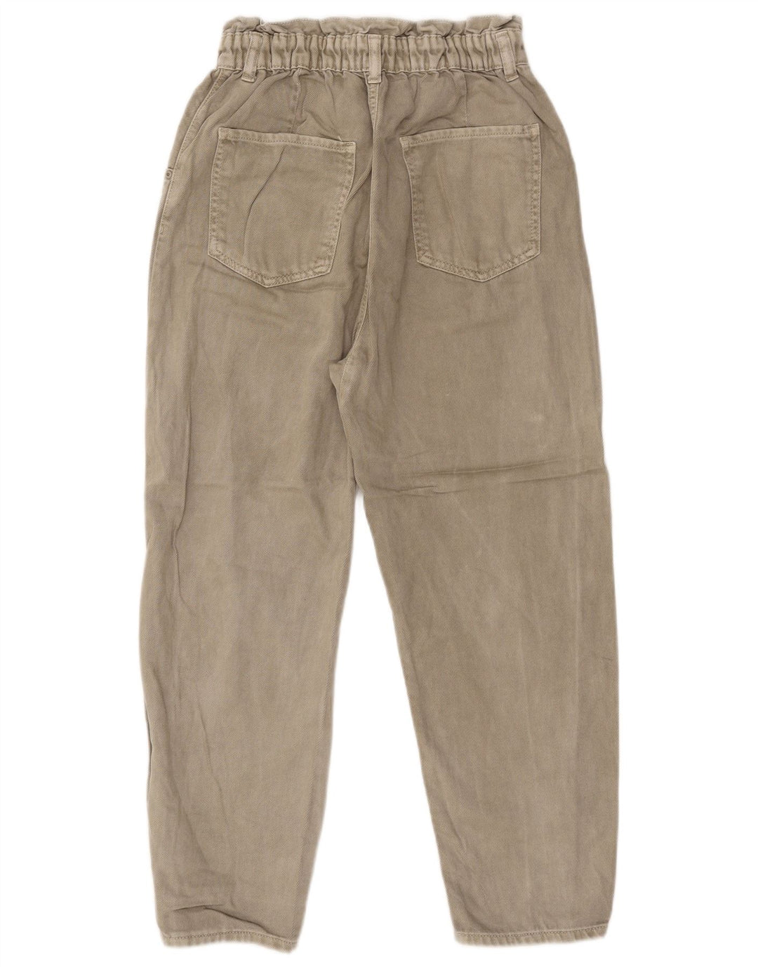 Zara Jeans Cônicos Femininos EU 38 Pequeno W28 L25 Bege