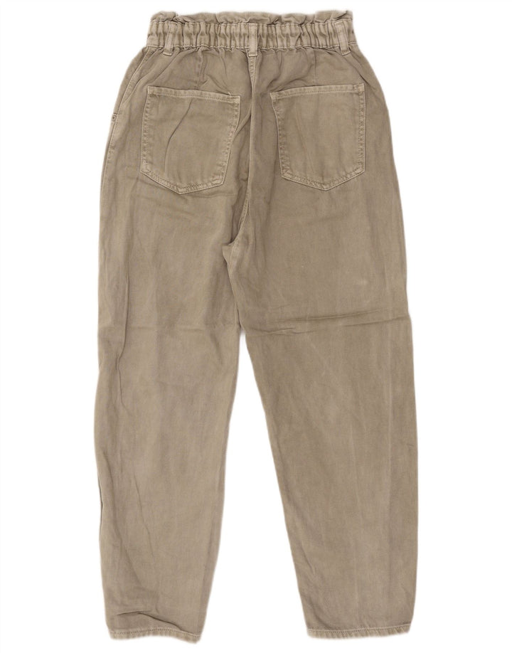 Zara Jeans Cônicos Femininos EU 38 Pequeno W28 L25 Bege