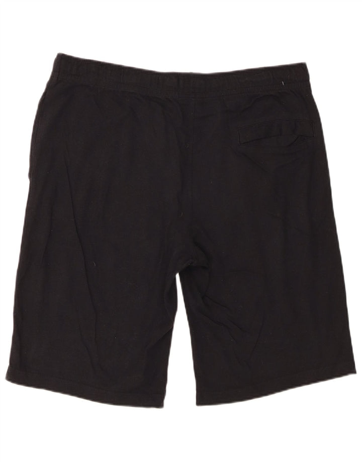 Shorts esportivos masculinos Nike grandes de algodão preto