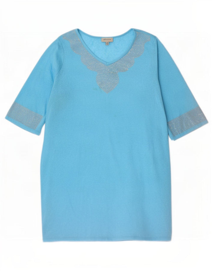 Vestido Marks & Spencer Feminino Autograph Oversized Shift Reino Unido 18 XL Azul