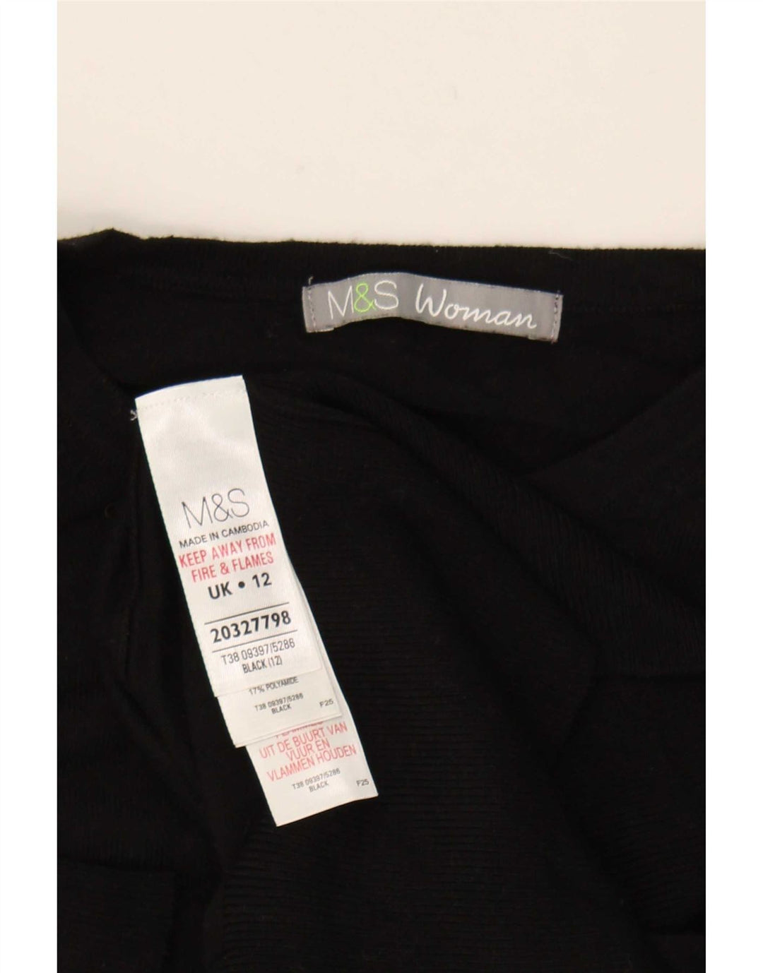 Suéter cardigã feminino Marks & Spencer Reino Unido 12 viscose preta média