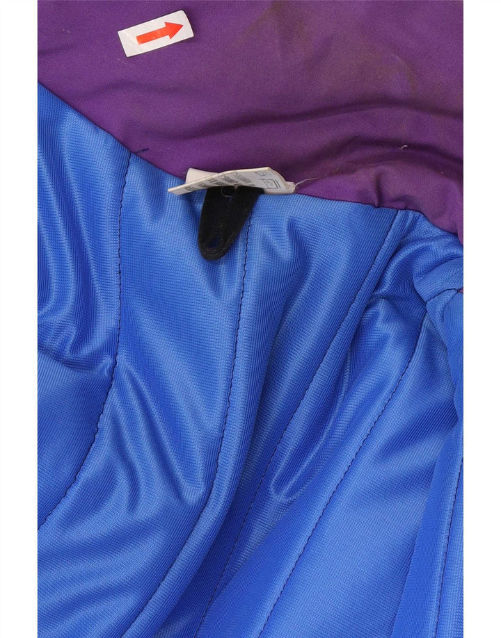 Casaco acolchoado feminino vintage UK 18 XL poliéster roxo