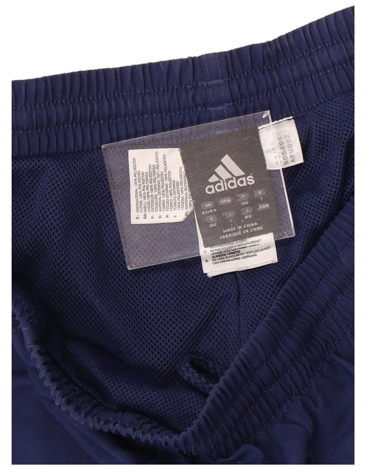 ADIDAS Mens Graphic Tracksuit Calças Joggers UK 42/44 Grande Azul Marinho