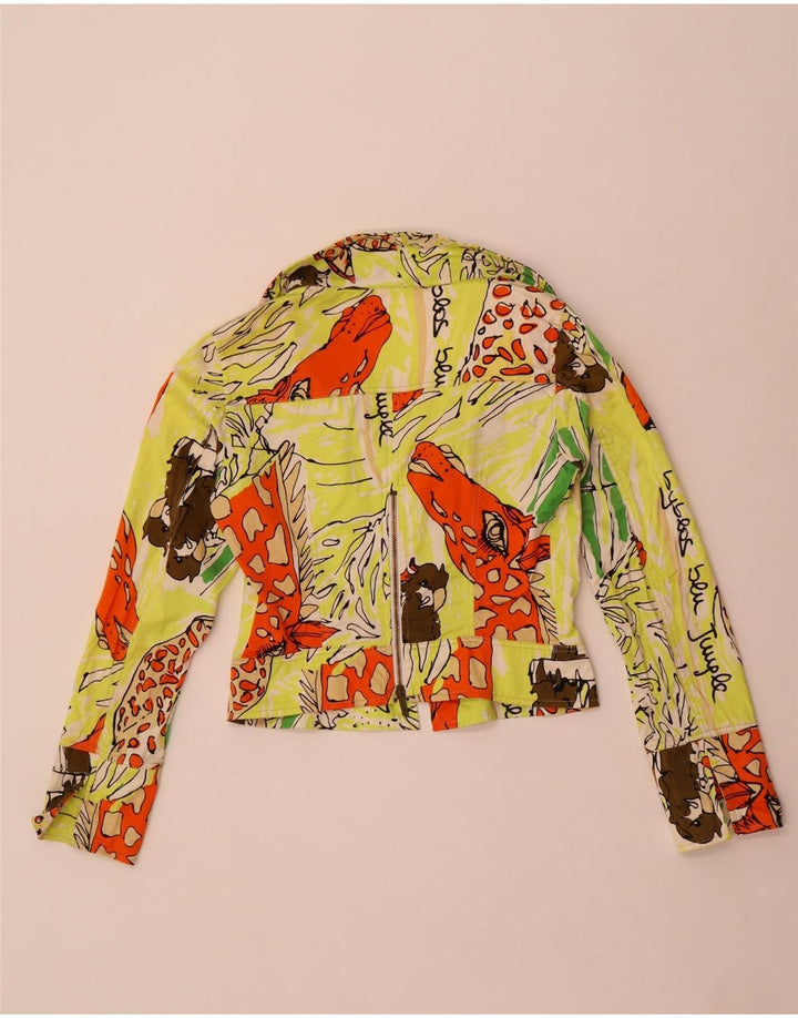 Jaqueta bomber feminina Swinger IT 42 com estampa animal multicolorida média