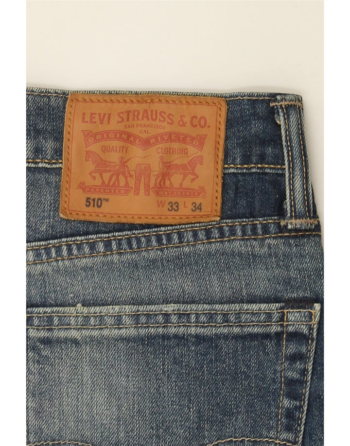 LEVI'S Mens 510 Skinny Jeans W33 L29 Blue Cotton Vintage Levi's and Second-Hand Levi's from Messina Hembry 