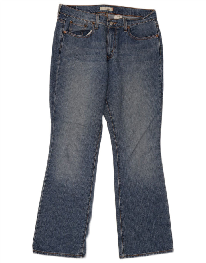 Calça jeans feminina Levi's 515 Bootcut US 8 médio W32 L30 azul algodão