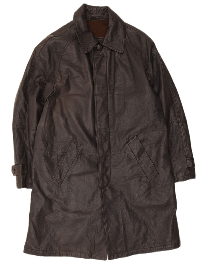 Casaco de couro masculino FLORENTIA UK 38 marrom médio