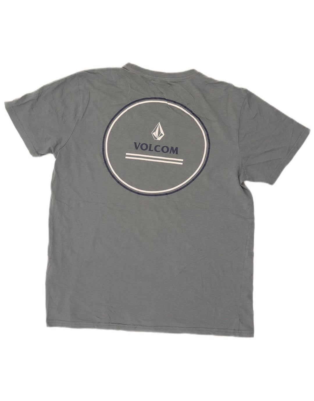 Camiseta feminina gráfica VOLCOM UK 16 grande algodão azul