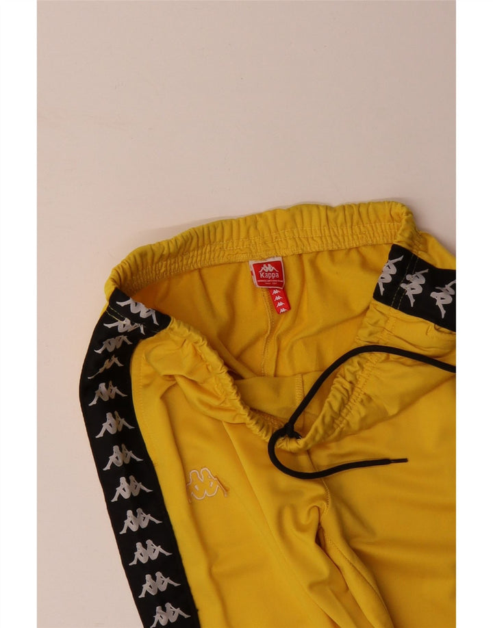 KAPPA Calça de treino masculina gráfica Joggers XL amarelo colorblock