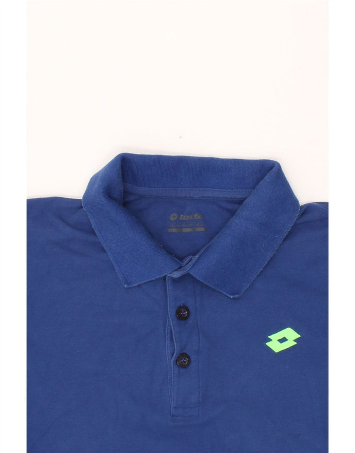 LOTTO Mens Polo Shirt Large Blue Vintage Lotto and Second-Hand Lotto from Messina Hembry 