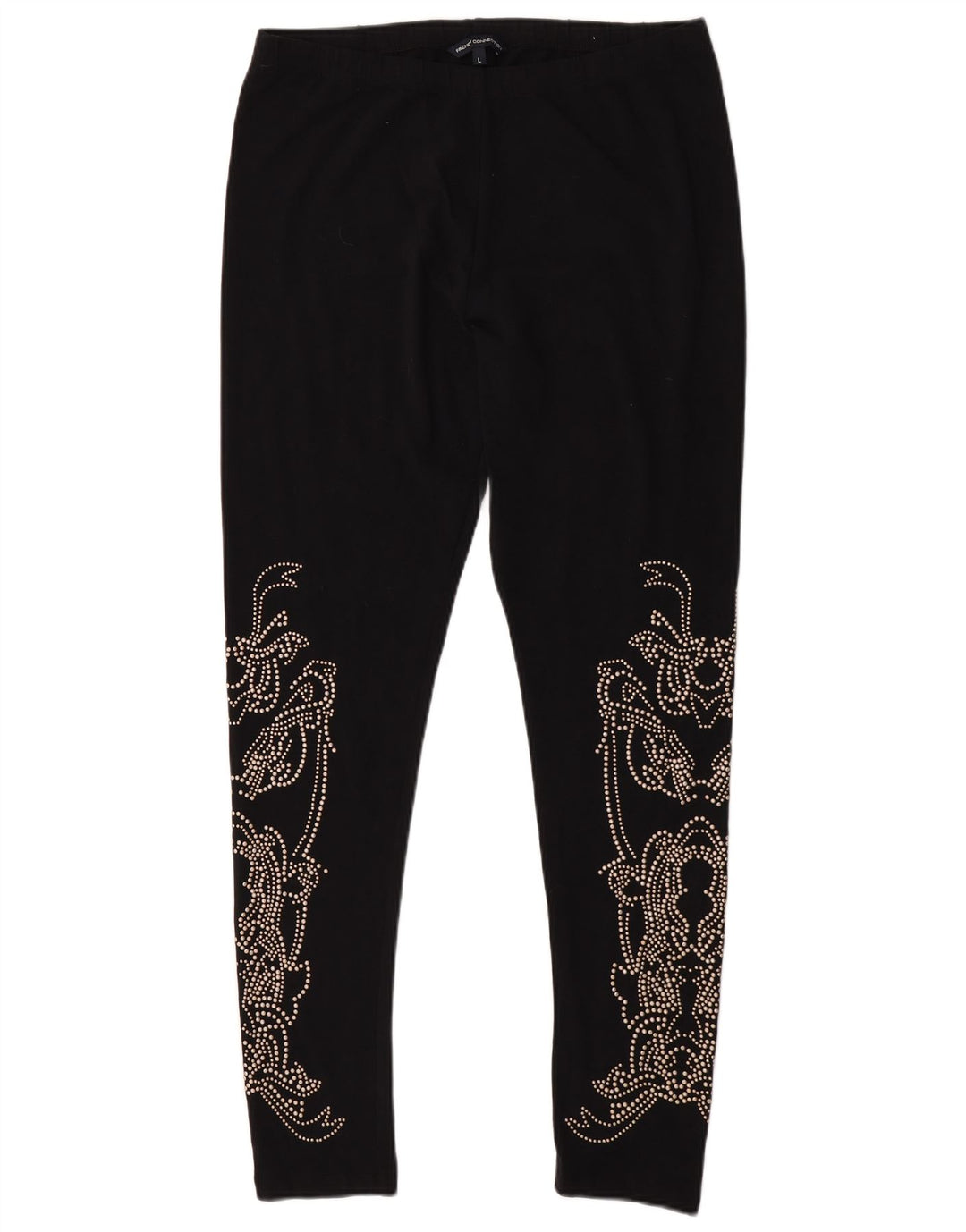 Leggings femininos French Connection UK 14 grandes pretos florais