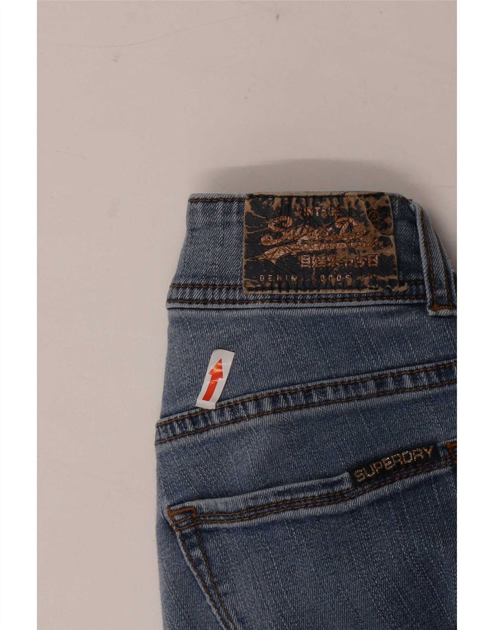 Jeans Superdry Feminino Cigarette Slim W30 L32 Azul