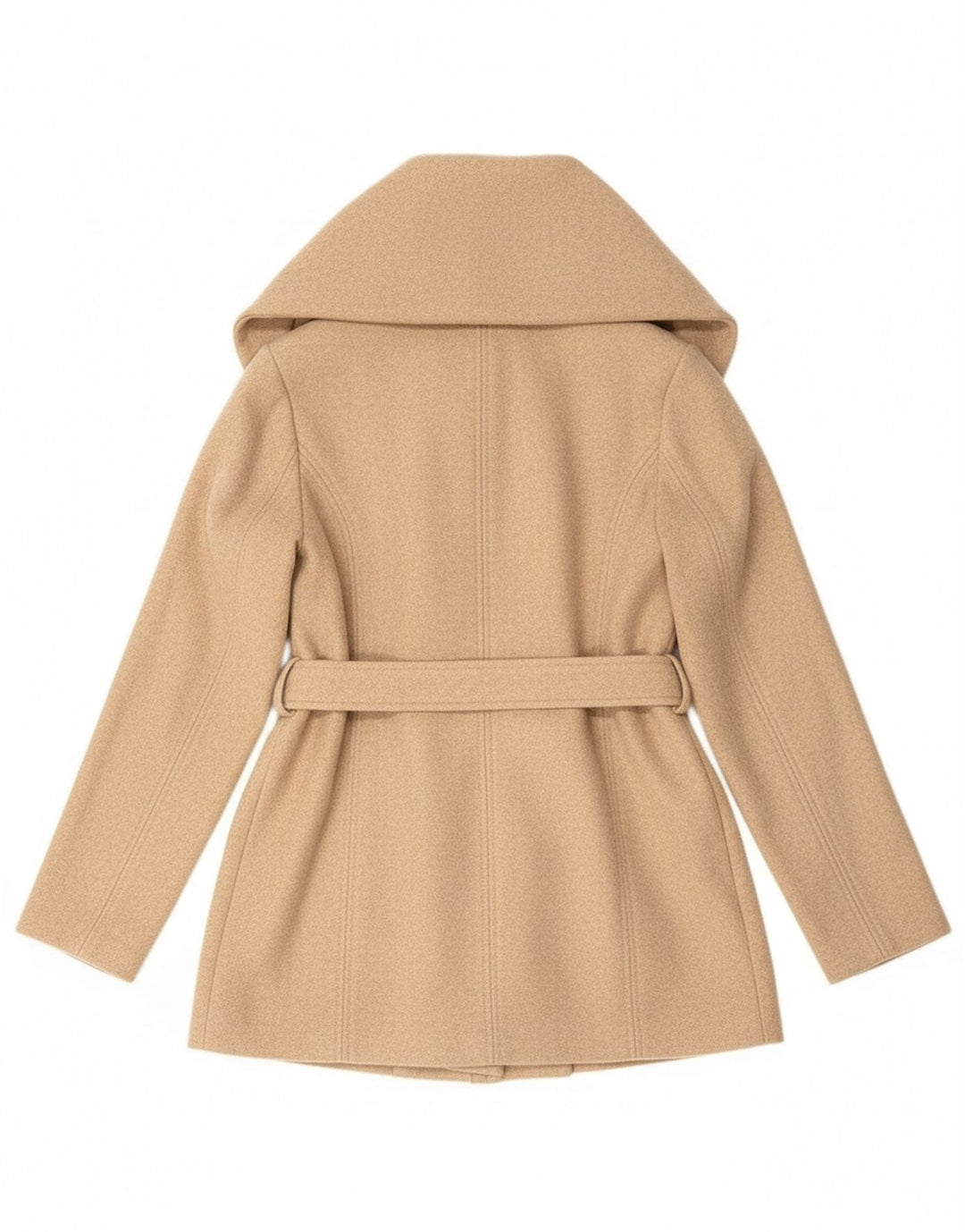 Sobretudo feminino AMISU EU 40 poliéster bege médio