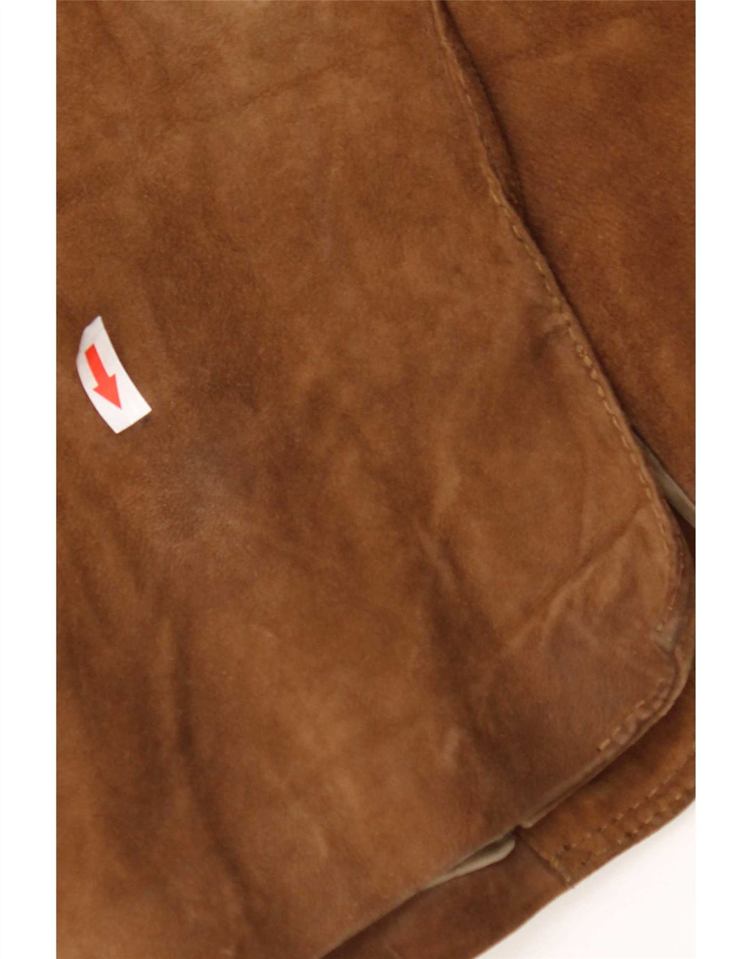 Jaqueta blazer masculina vintage de camurça com 3 botões Reino Unido 40 couro marrom grande