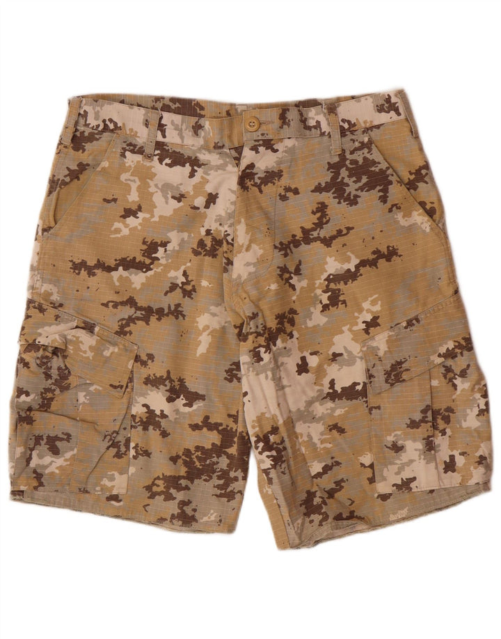 Shorts cargo masculino VINTAGE regular médio W32 algodão camuflado bege