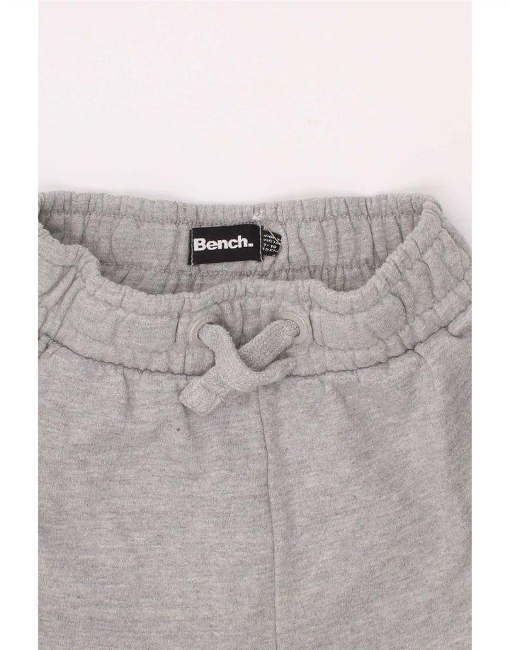 Shorts esportivos gráficos Bench Boys 9-10 anos algodão cinza