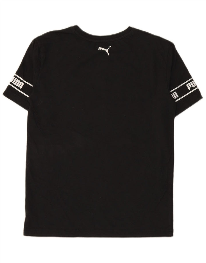 Camiseta PUMA Boys Graphic 13-14 Anos Grande Algodão Preto