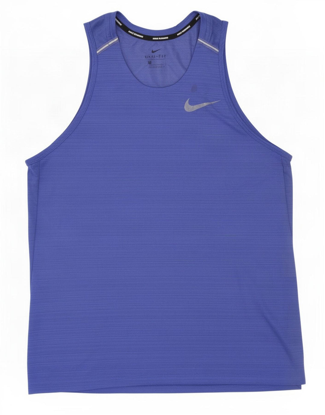 Colete Nike Masculino Dri Fit Top Grande Listrado Azul Poliéster