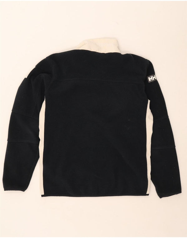 Jaqueta de lã masculina Helly Hansen UK 42 XL azul marinho poliéster colorblock