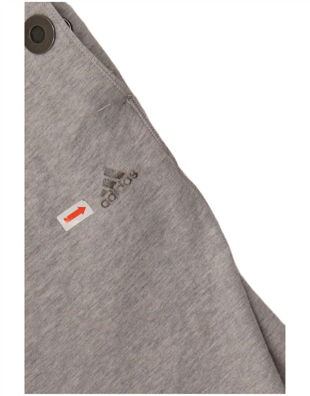 ADIDAS Calças de treino femininas Joggers UK 16 Grande cinza manchado de algodão