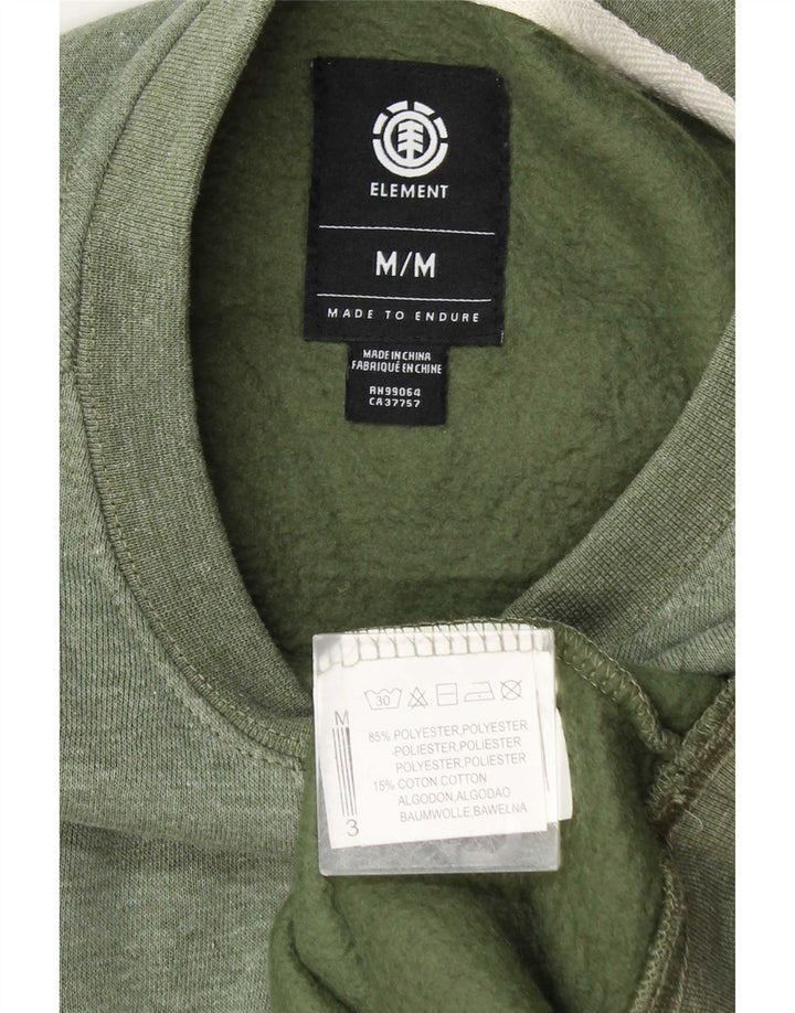 Element moletom masculino jumper poliéster verde médio