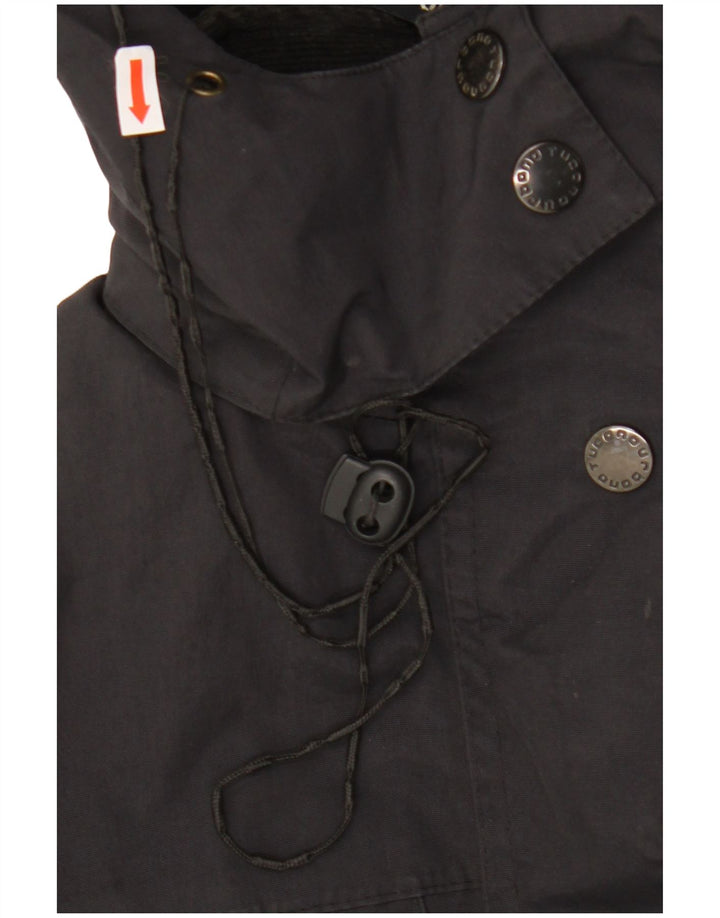 Jaqueta parka feminina com capuz TUCANO URBANO UK 10 poliéster preto pequeno